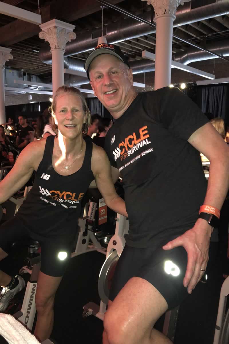 Chuck Roberson rides in Cycle for Survival