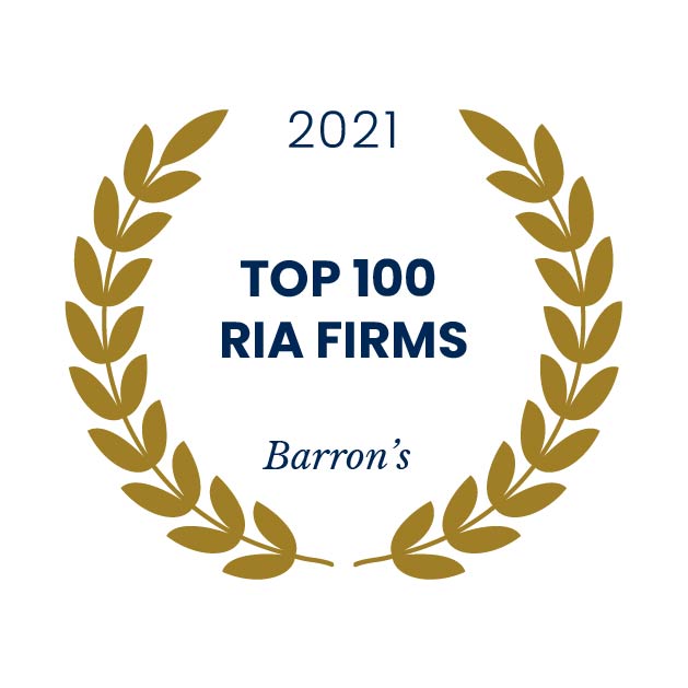 2021 Top RIA Firm Ranking by Barron's award laurel